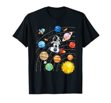 BrightWin astroシャツ no space for waste Astro Rainbow Cat T-Shirt | NASA T-Shirt | Astronaut T-Shirt